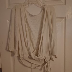 Midriff top with a V shaped front